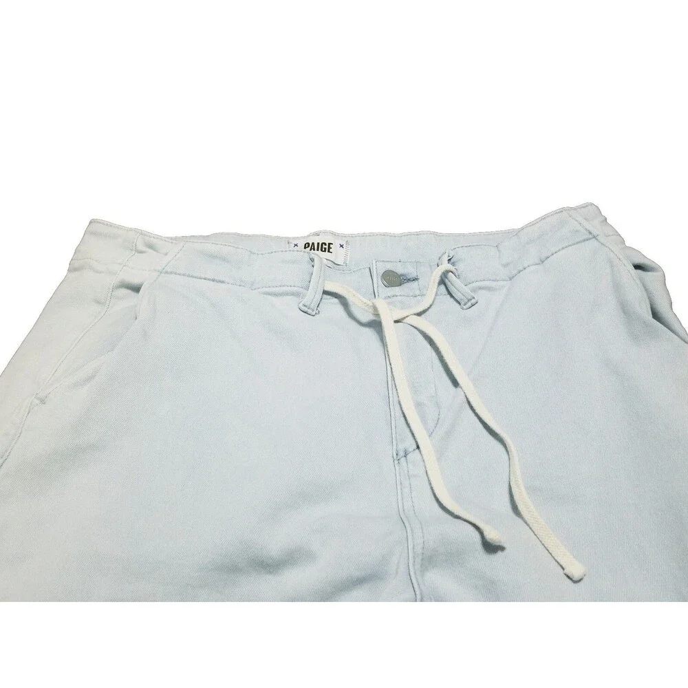 Paige Carly Jeans Women Size 32 Light Wash Wide Leg Drawstring High Rise (34×27)